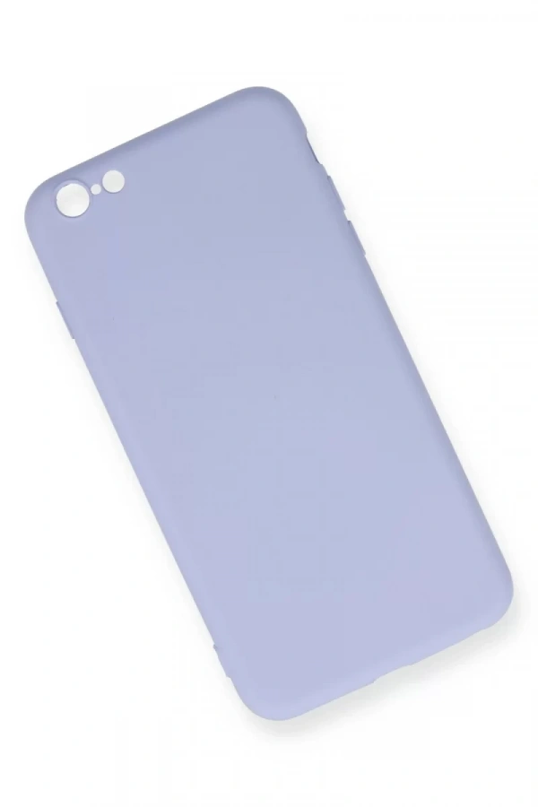Apple iPhone 6 Plus Kılıf Nano içi Kadife Silikon - Lila