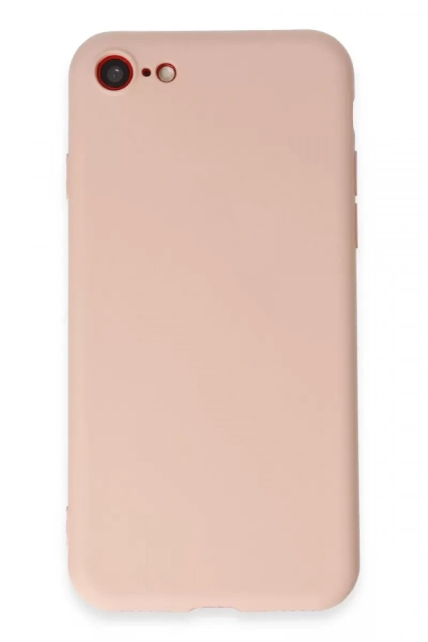 Apple iPhone 7 Kılıf First Silikon - Pudra