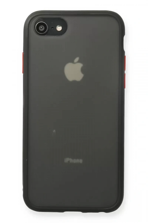 Apple iPhone 7 Kılıf Montreal Silikon Kapak - Siyah