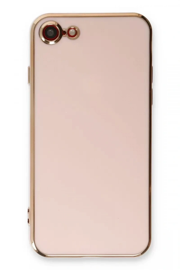 Apple iPhone 7 Kılıf Volet Silikon - Pembe