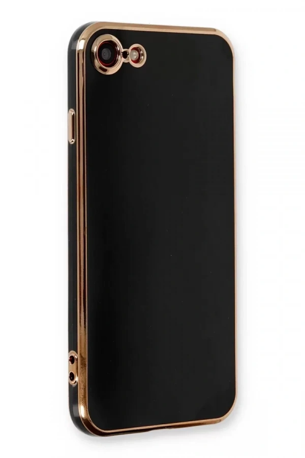 Apple iPhone 7 Kılıf Volet Silikon - Siyah