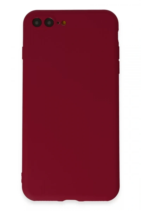 Apple iPhone 7 Plus Kılıf First Silikon - Bordo