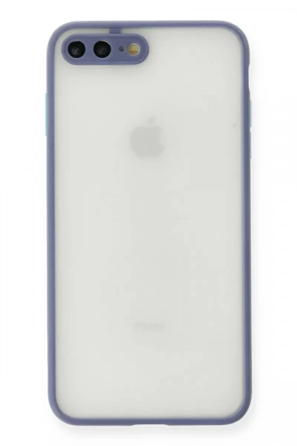 Apple iPhone 7 Plus Kılıf Montreal Silikon Kapak - Gri