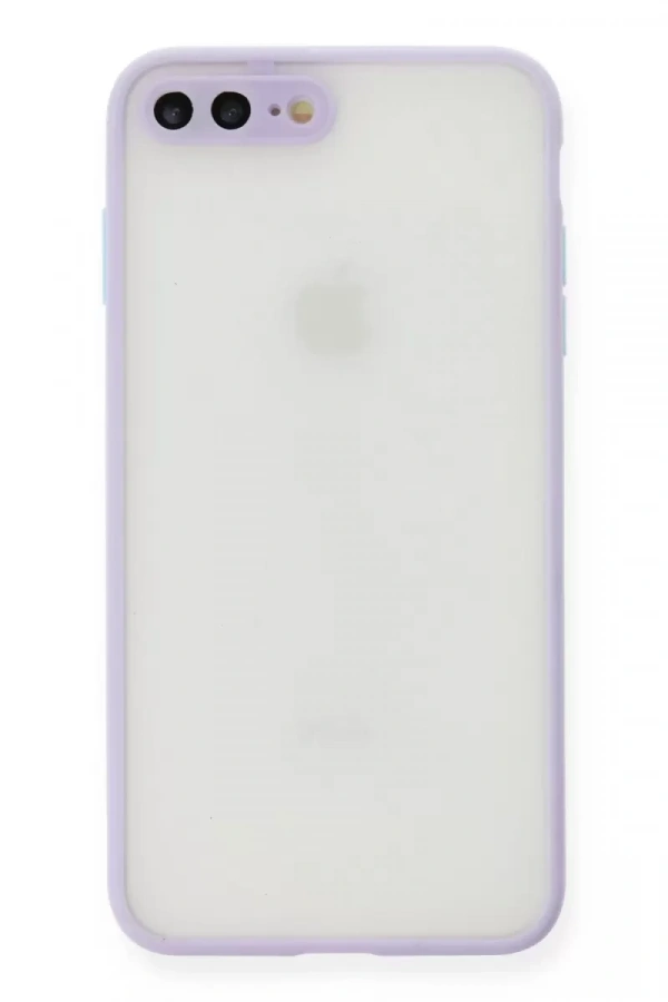 Apple iPhone 7 Plus Kılıf Montreal Silikon Kapak - Mor