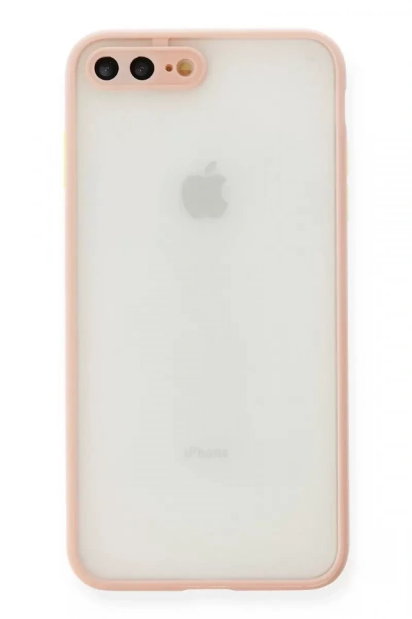 Apple iPhone 7 Plus Kılıf Montreal Silikon Kapak - Pembe