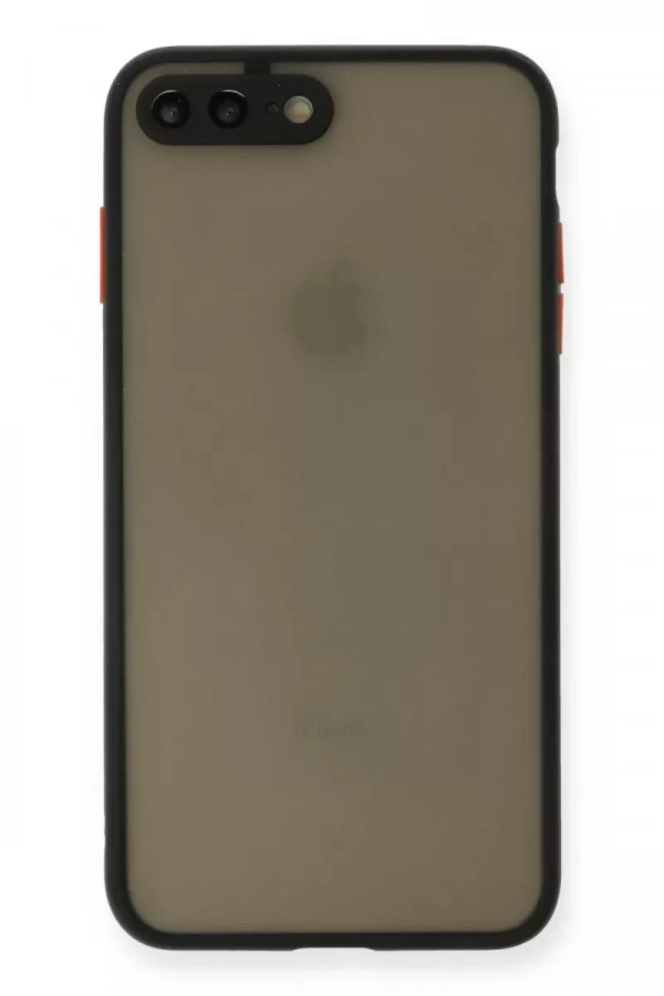 Apple iPhone 7 Plus Kılıf Montreal Silikon Kapak - Siyah