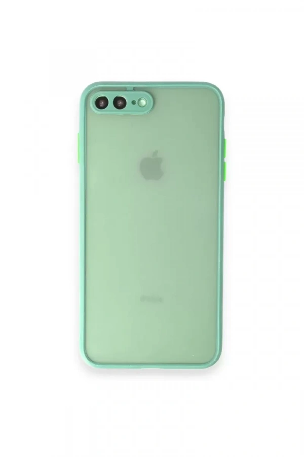 Apple iPhone 7 Plus Kılıf Montreal Silikon Kapak - Turkuaz