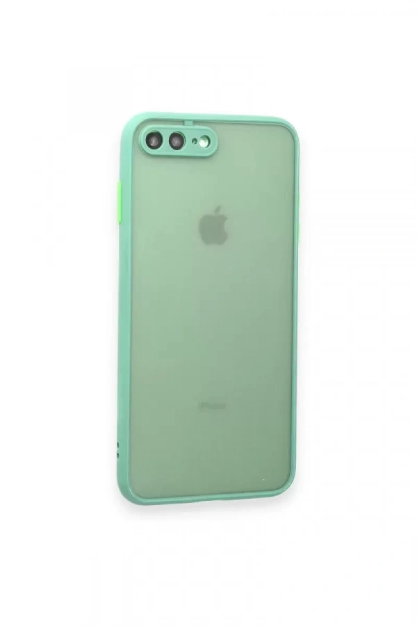 Apple iPhone 7 Plus Kılıf Montreal Silikon Kapak - Turkuaz