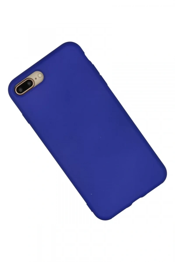 Apple iPhone 7 Plus Kılıf Nano içi Kadife Silikon - Lacivert