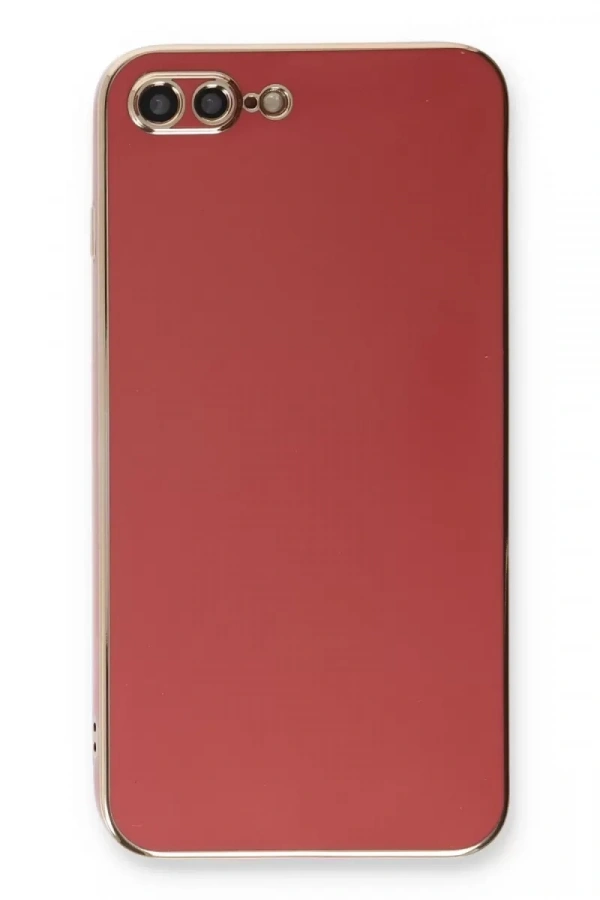 Apple iPhone 7 Plus Kılıf Volet Silikon - Kırmızı