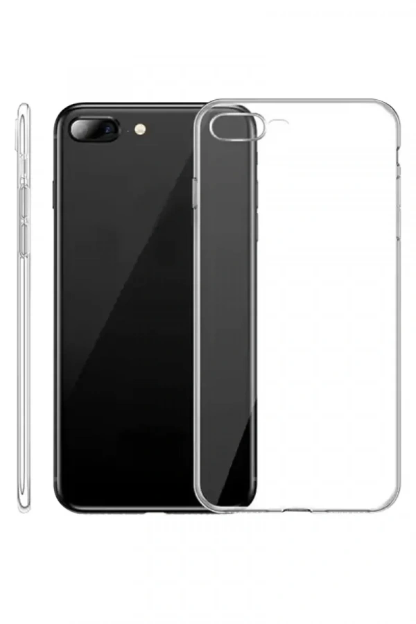 Apple iPhone 8 Plus Kılıf Lüx Şeffaf Silikon