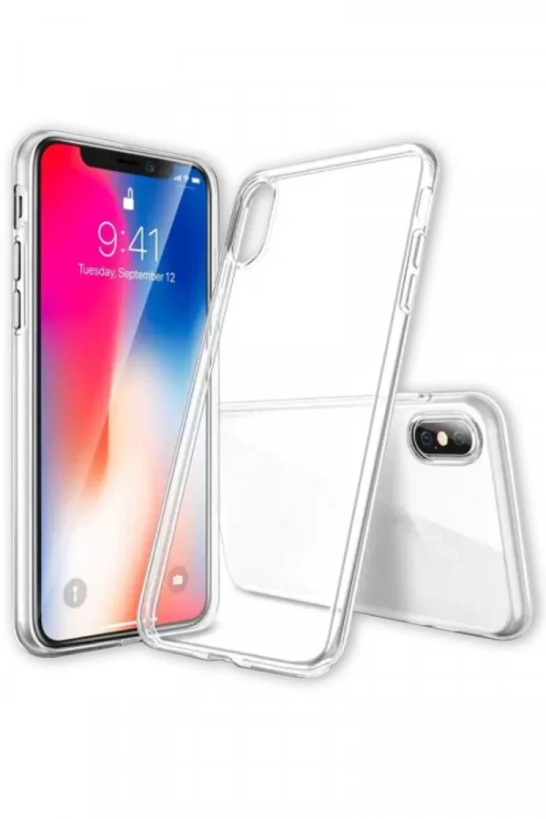 Apple iPhone X Kılıf Lüx Şeffaf Silikon