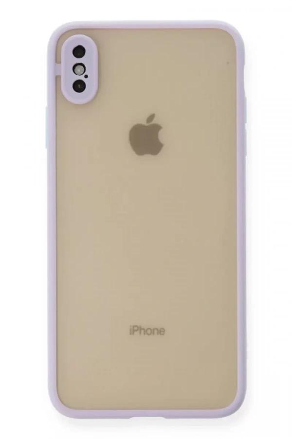 Apple iPhone X Kılıf Montreal Silikon Kapak - Mor