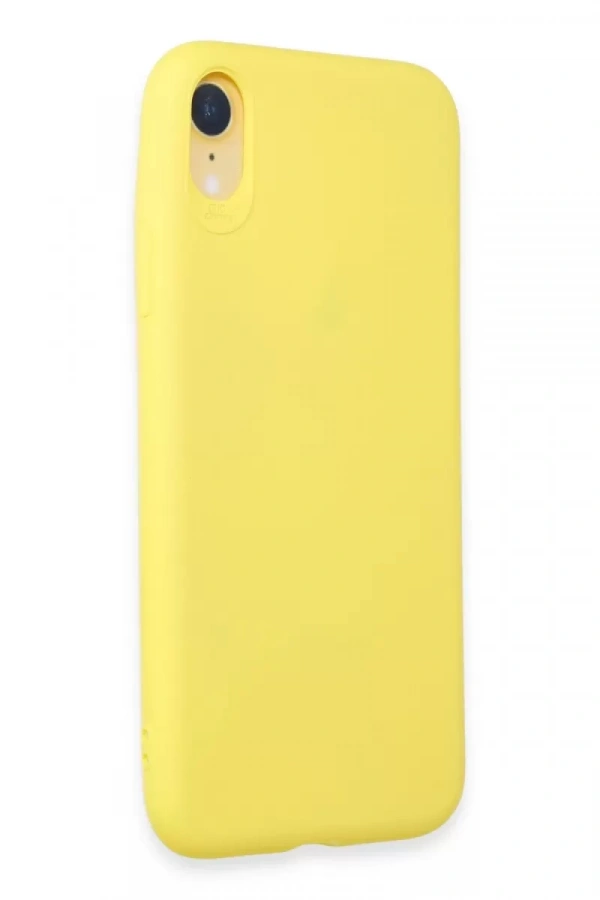 Apple iPhone XR Kılıf First Silikon - Sarı