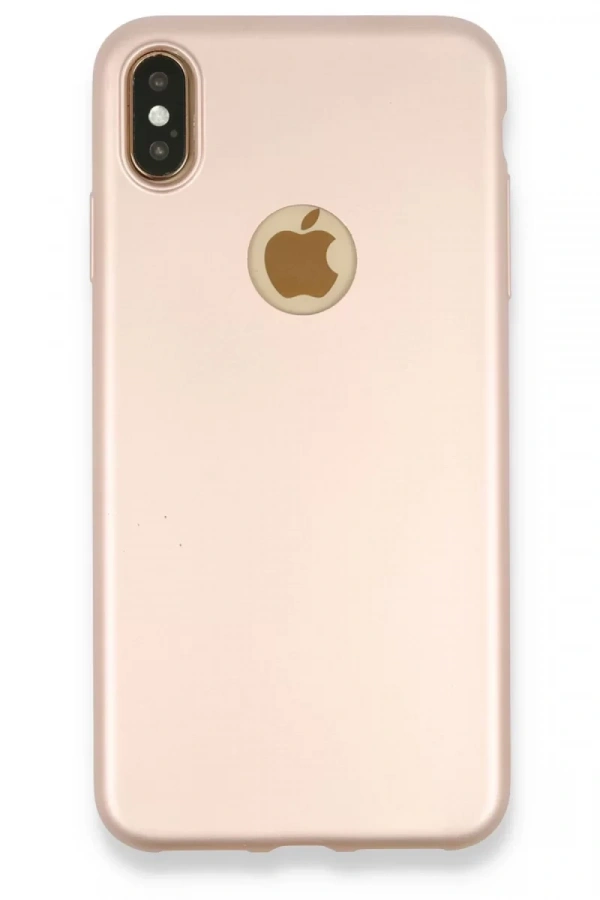 Apple iPhone XS Max Kılıf First Silikon - Rose Gold