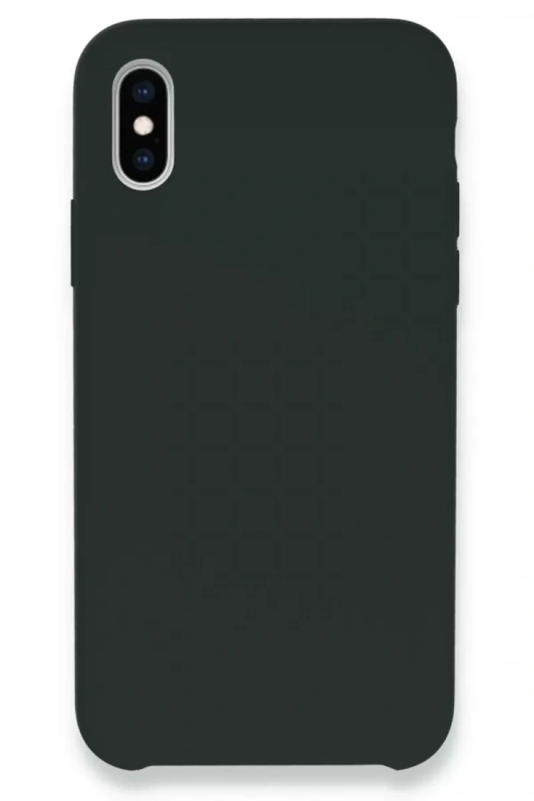 Apple iPhone XS Max Kılıf Lansman Legant Silikon - Koyu Yeşil