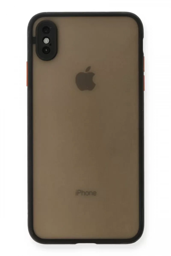Apple iPhone XS Max Kılıf Montreal Silikon Kapak - Siyah