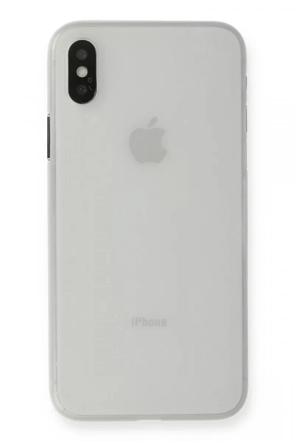 Apple iPhone XS Max Kılıf PP Ultra İnce Kapak - Beyaz