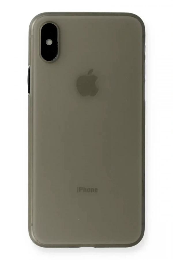 Apple iPhone XS Max Kılıf PP Ultra İnce Kapak - Gri