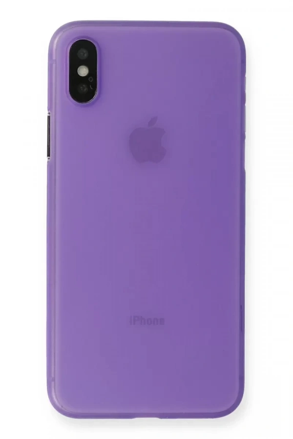 Apple iPhone XS Max Kılıf PP Ultra İnce Kapak - Mor