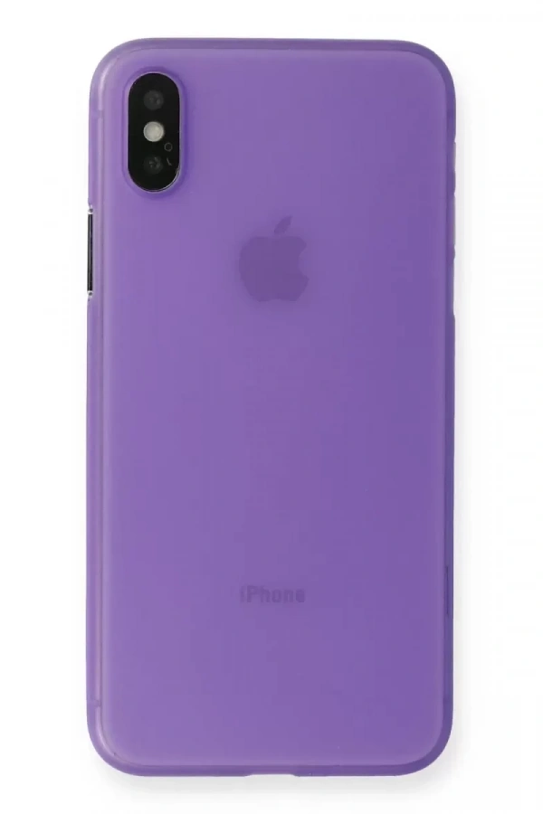 Apple iPhone XS Max Kılıf PP Ultra İnce Kapak - Mor