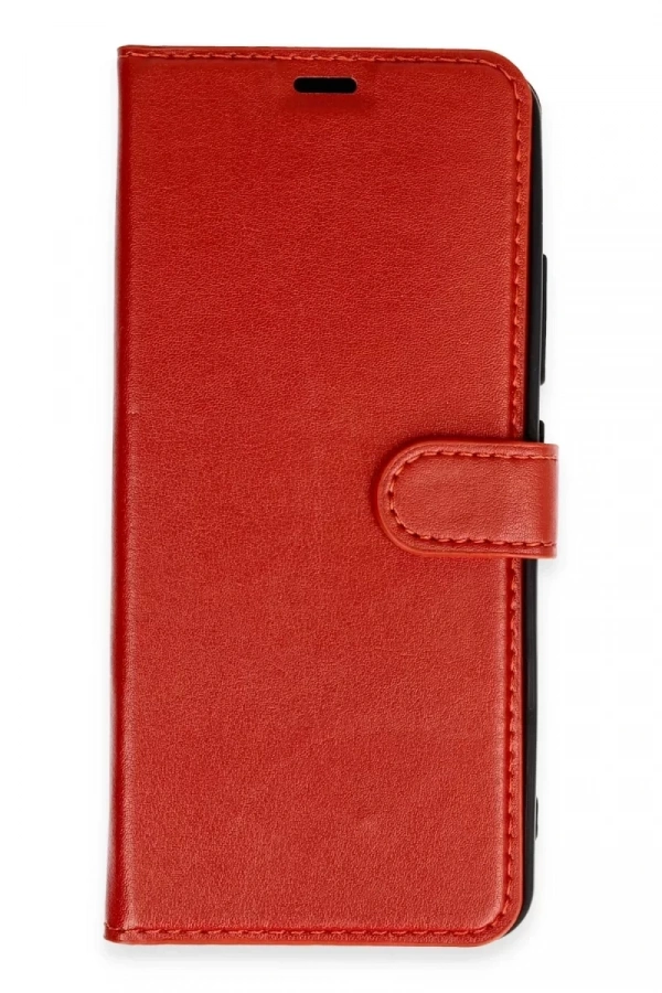 Apple iPhone XS Max Trend S Plus Kapaklı Kılıf - Kırmızı