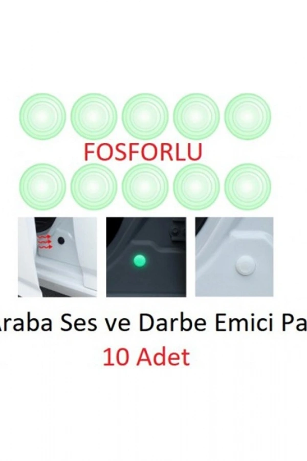 Araba Kapı Darbe Emici Stoper Ses Gürültü Önleyici 10lu Fosforlu