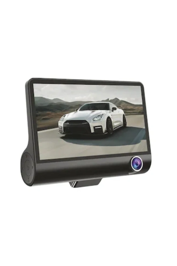 Araç DVR Kamera Çift Lensli 4 İnç Ekranlı G Sensörlü