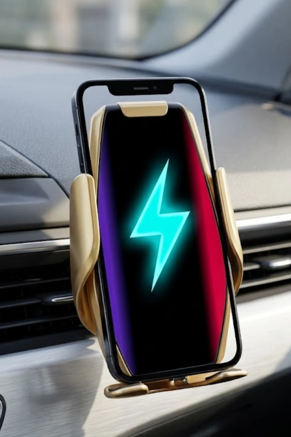 Araç Havalandırma Telefon Tutucu Kablosuz Şarj Destekli Akıllı Sensörlü