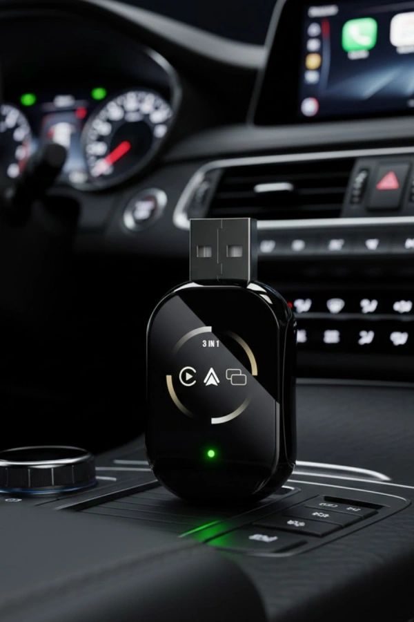 Araç İçi Kablosuz CarPlay Android Auto AirPlay Adaptörü