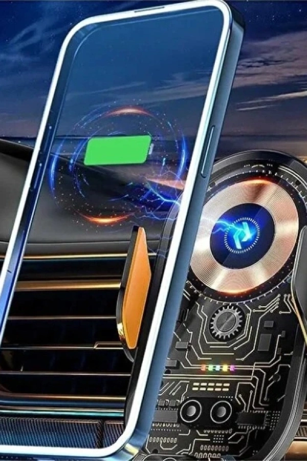 Araç İçi Kablosuz Şarjlı Telefon Tutucu