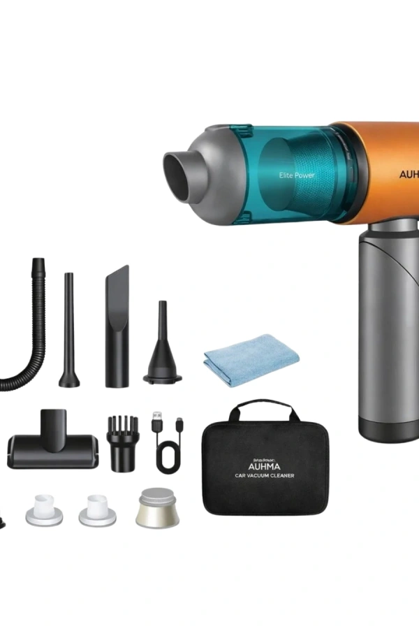 Araç İçi Mini El Süpürgesi Şarjlı Güçlü Vakum