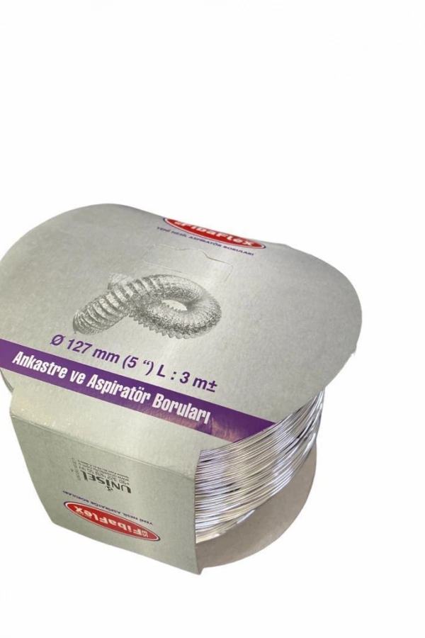 Aspilatör Borusu Telli 127 mm 3 Metre
