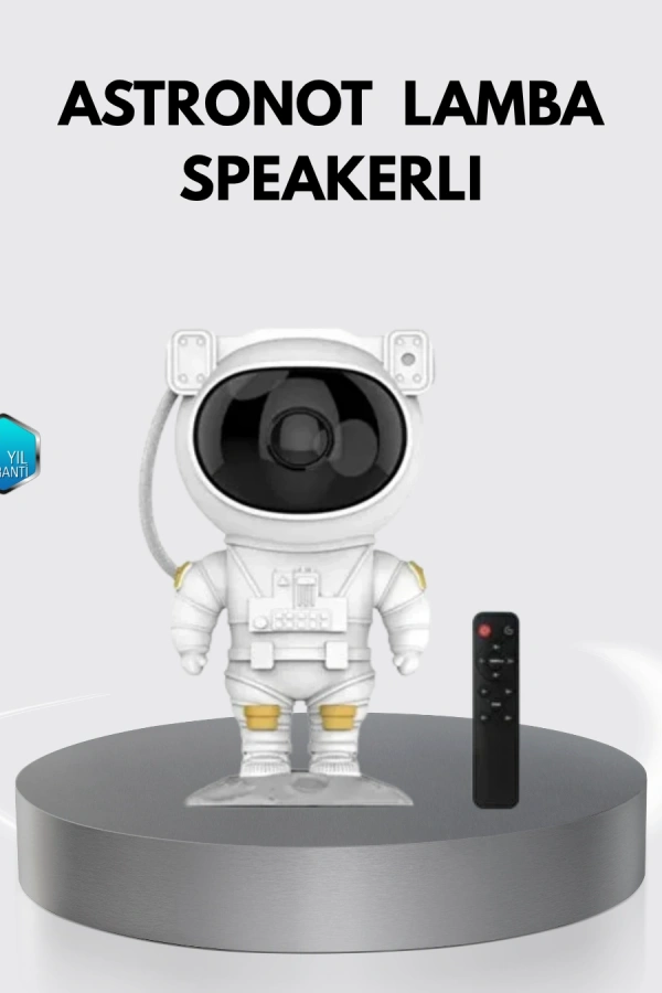 Astronot Şekilli Galaxy Projeksiyon Lambası Nebula Efektli Dekoratif Lamba