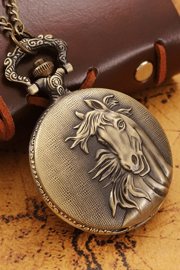 At Büstü Köstekli Saat Model 2