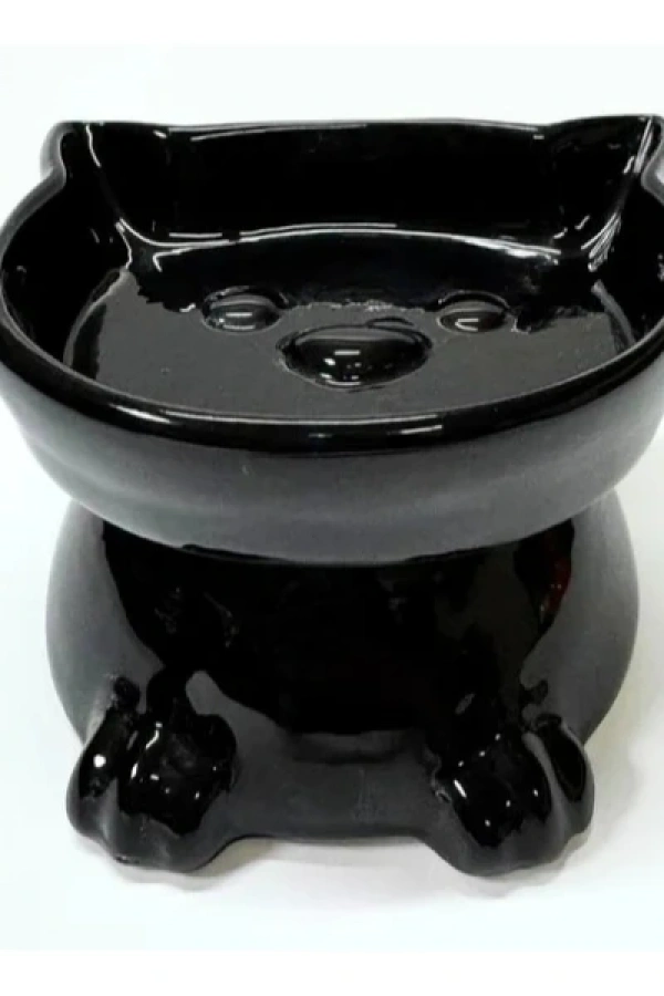 Ayaklı Kulaklı Seramik Mama Kabı