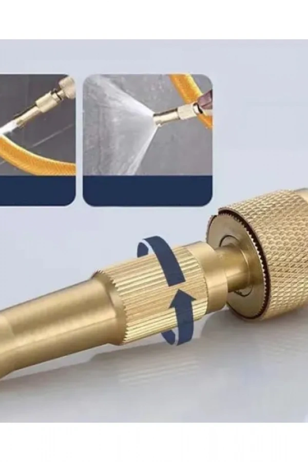 AYARLANABILIR BASINÇLI HORTUM BAŞLIĞI GOLD