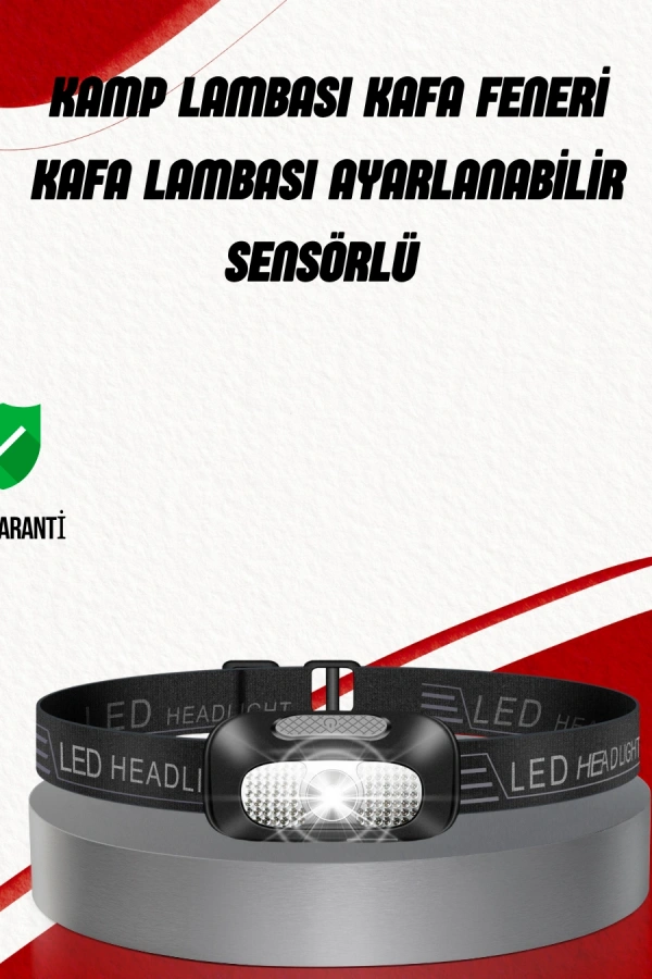 Ayarlanabilir Kafa Lambası Type-C Şarjlı Kompakt Kamp Lambası