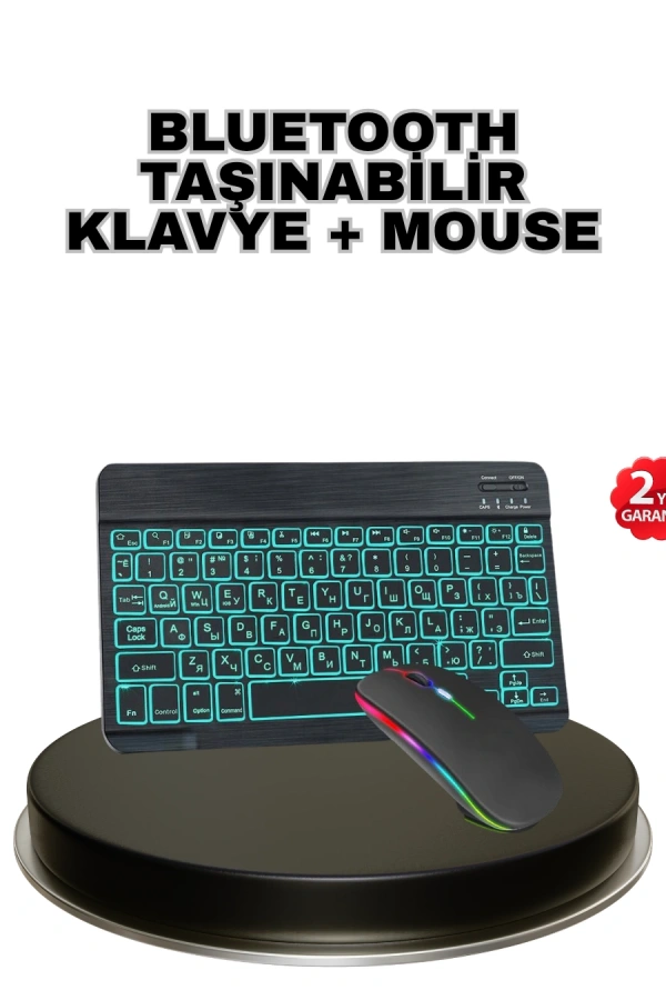 Aydınlatmalı Türkçe Q RGB Klavye Sessiz ve Dayanıklı Tuş Takımı
