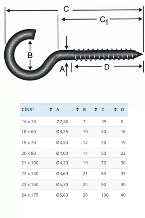 BA21100 21X100 Açık Piton 10 Adet