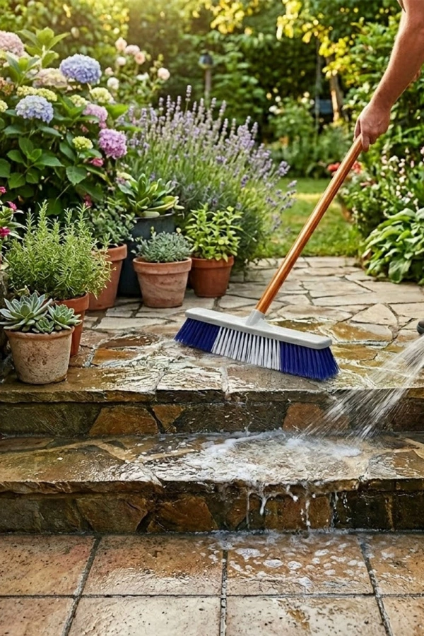 Bahçe Çalı Fırçası - 40 cm - Sert Plastik