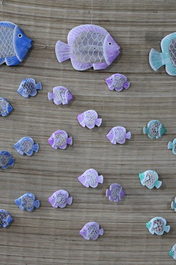 Balıklı Asmalı Rüzgar Çanı