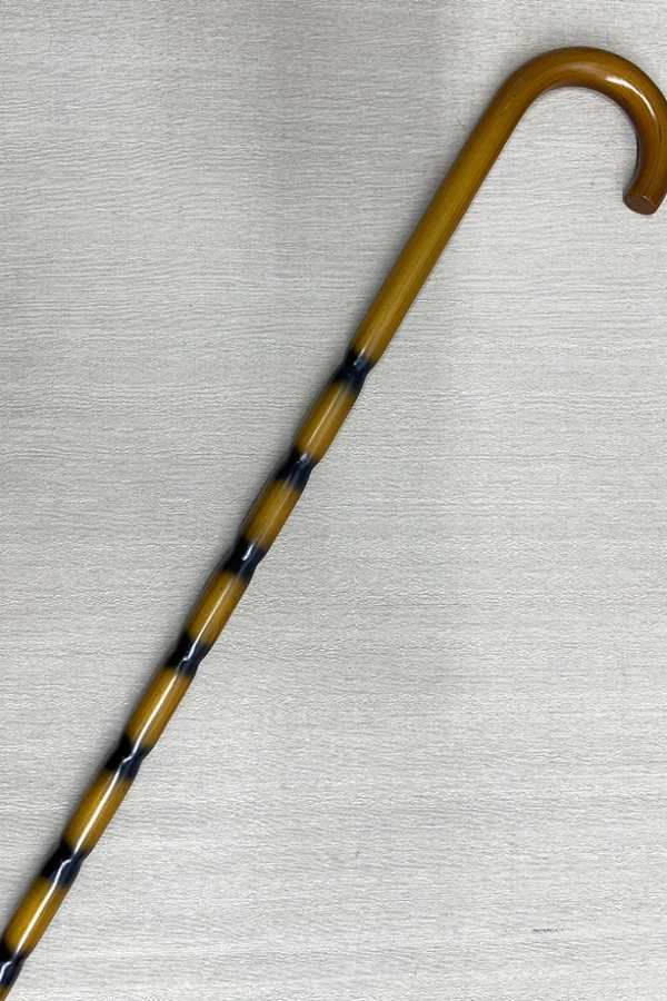 Bambu Desenli Zarif Ahşap Baston