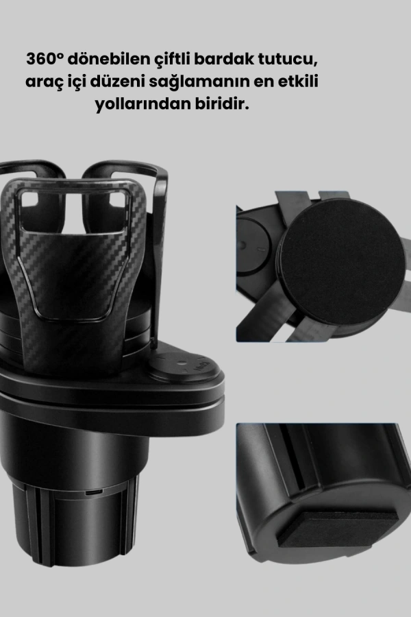 Bardak Tutucu ve Manyetik LED Ambiyans Işığı 2’li Set