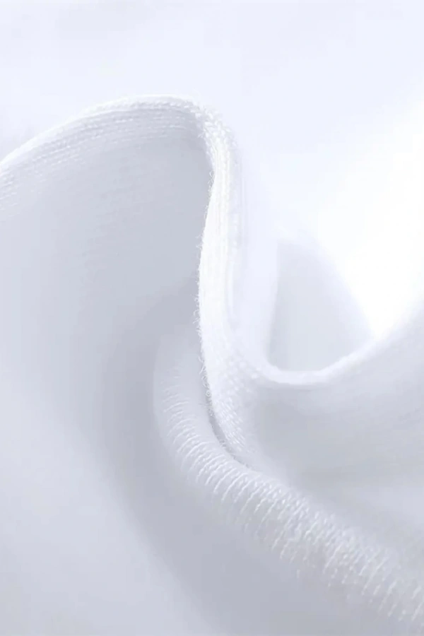 Baskılı Oversize Bisiklet Yaka T-shirt - Beyaz