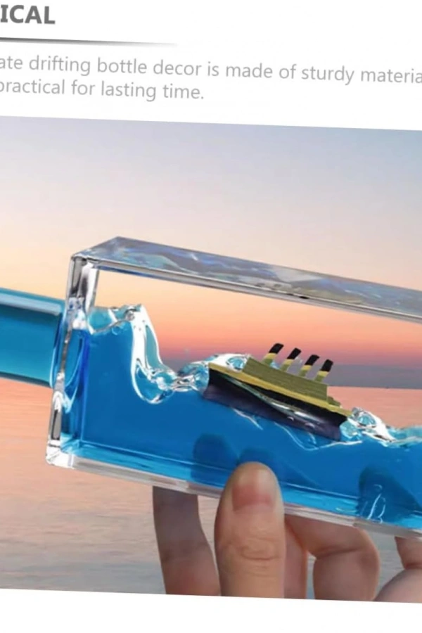 Batmayan Gemi Şişe Akvaryum