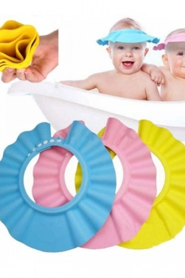 Bebek Banyo Şapkası Pembe