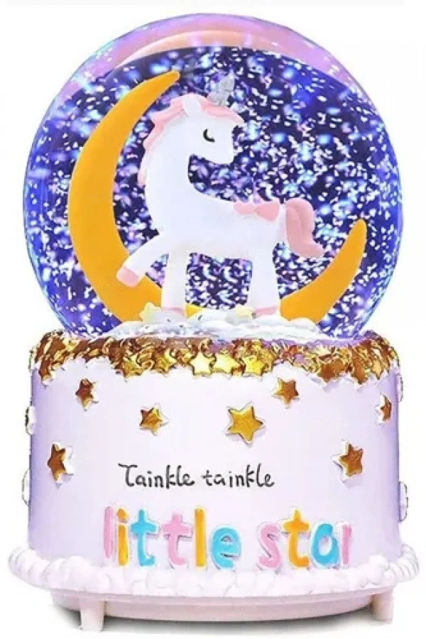 Bebek Unicorn Kar Küresi
