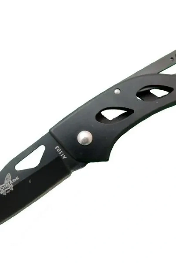 Benchmade A1103B Siyah Kamp Çakı 15 cm - Kancalı Metal Saplı