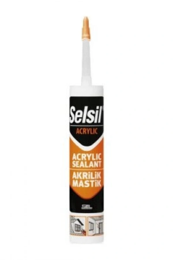 Beyaz Akrilik Mastik - Silikonize Akrilik - 500 gr